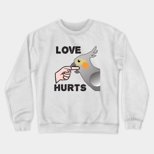 Love Hurts - Cockatiel Parrot Female Crewneck Sweatshirt